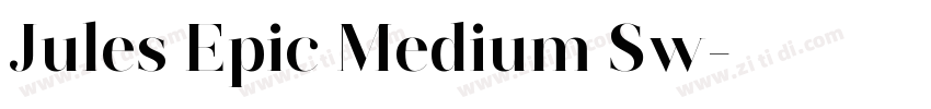 Jules Epic Medium Sw字体转换